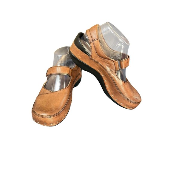 Wolky Shoes - Wolky Strap Comfort Cloggy Tan Brown Size 37  European Mary Jane Walking Shoe